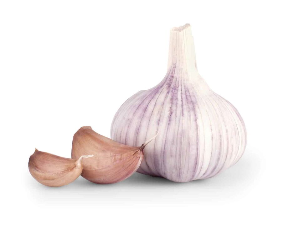 knoflook voor het verwijderen van parasieten